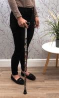 FOLDING WALKNG CANE WITH STRAP