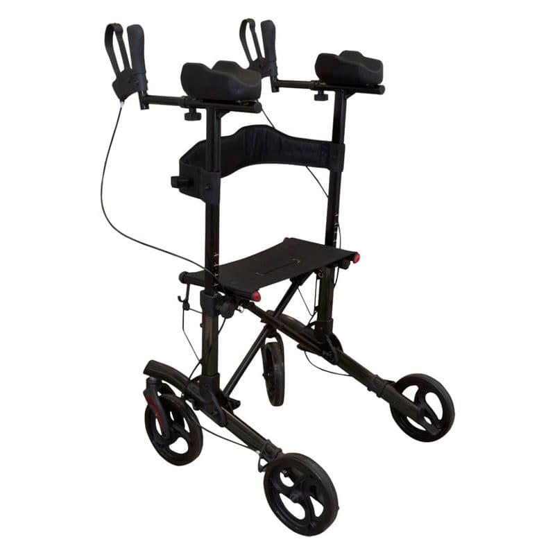 Forearm Four Wheeled Rollator Black