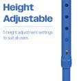 Gel Handled Folding Walking Stick Blue
