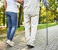 Gel Handled Folding Walking Stick Grey