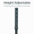 Gel Handled Folding Walking Stick Grey
