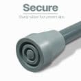Gel Handled Folding Walking Stick Grey
