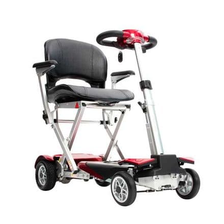 Hand-Picked Autofold Elite Folding Scooter - Red