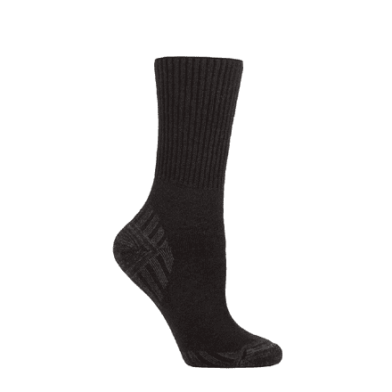 Iomi Ladies Diabetic Wool Walking Boot Socks 1 Pair - Size 4-8 (Black)