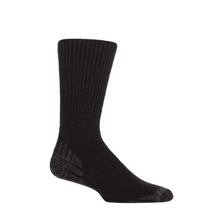 Iomi Mens Diabetic Wool Walking Boot Socks 1 Pair - Size 6-8.5 (Black)