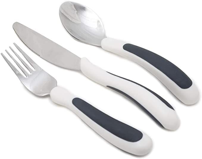 KURA CARE BLACK AND WHITE CUTLERY SET