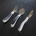 KURA CARE BLACK AND WHITE CUTLERY SET