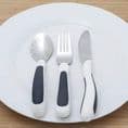 KURA CARE BLACK AND WHITE CUTLERY SET