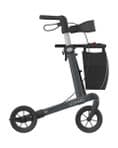 Leopard Aluminium Rollator With Soft Wheels Anthracite
