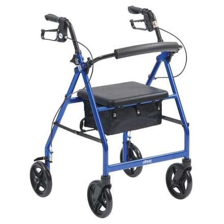 LIGHTWEIGHT ALUMINIUM ROLLATOR - BLUE