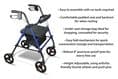 Lightweight Four Wheeled Rollator