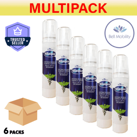Multipack 6x Nilaqua Antimicrobial Surface Spray - 100ml