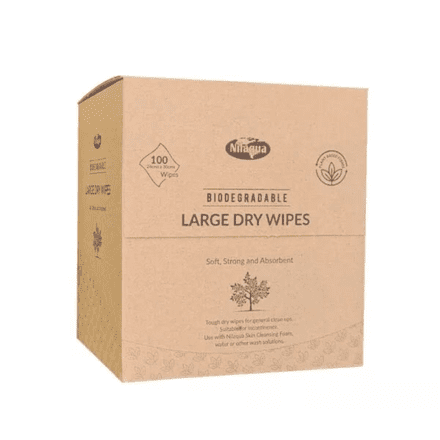 Nilaqua Large Dry Wipes 100 Wipes
