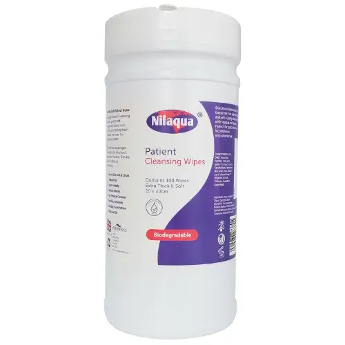 Nilaqua Patient Cleansing 100 Wipes
