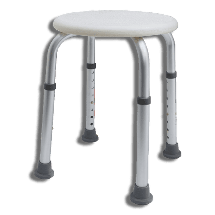 NRS Healthcare Height Adjustable Round Shower Stool