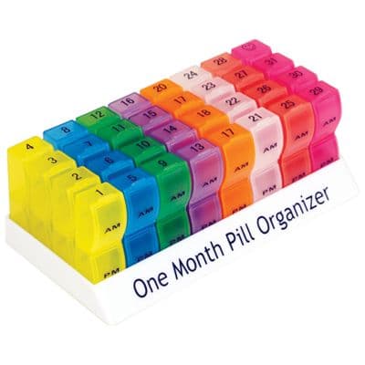 ONE MONTH PILL ORGANISER