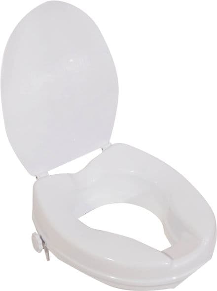 RAISED TOILET SEAT WITH LID 2