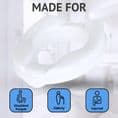 Savanah Raised Toilet Seat No Lid - 50mm (2