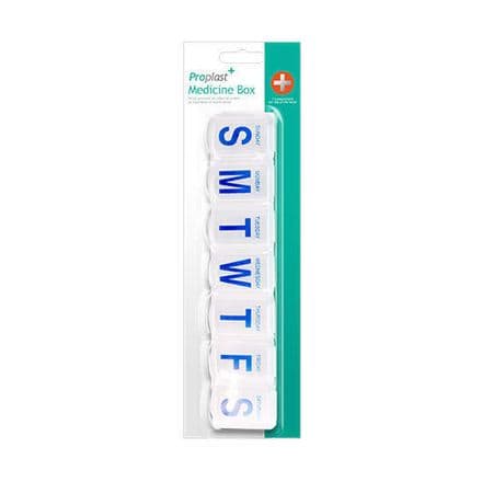 Bell Mobility Everyday Essentials Slim Pill Box 7 Days – Large Tablet Organizer