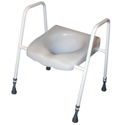 RAISED TOILET SEAT AND FRAME