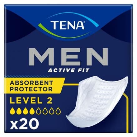 TENA Men Active Fit Absorbent Protector Level 2 20 Pack