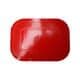 Tenura Silicone Rubber Non Slip Rectangle Tablemat 25cm Length x 18cm Width Red
