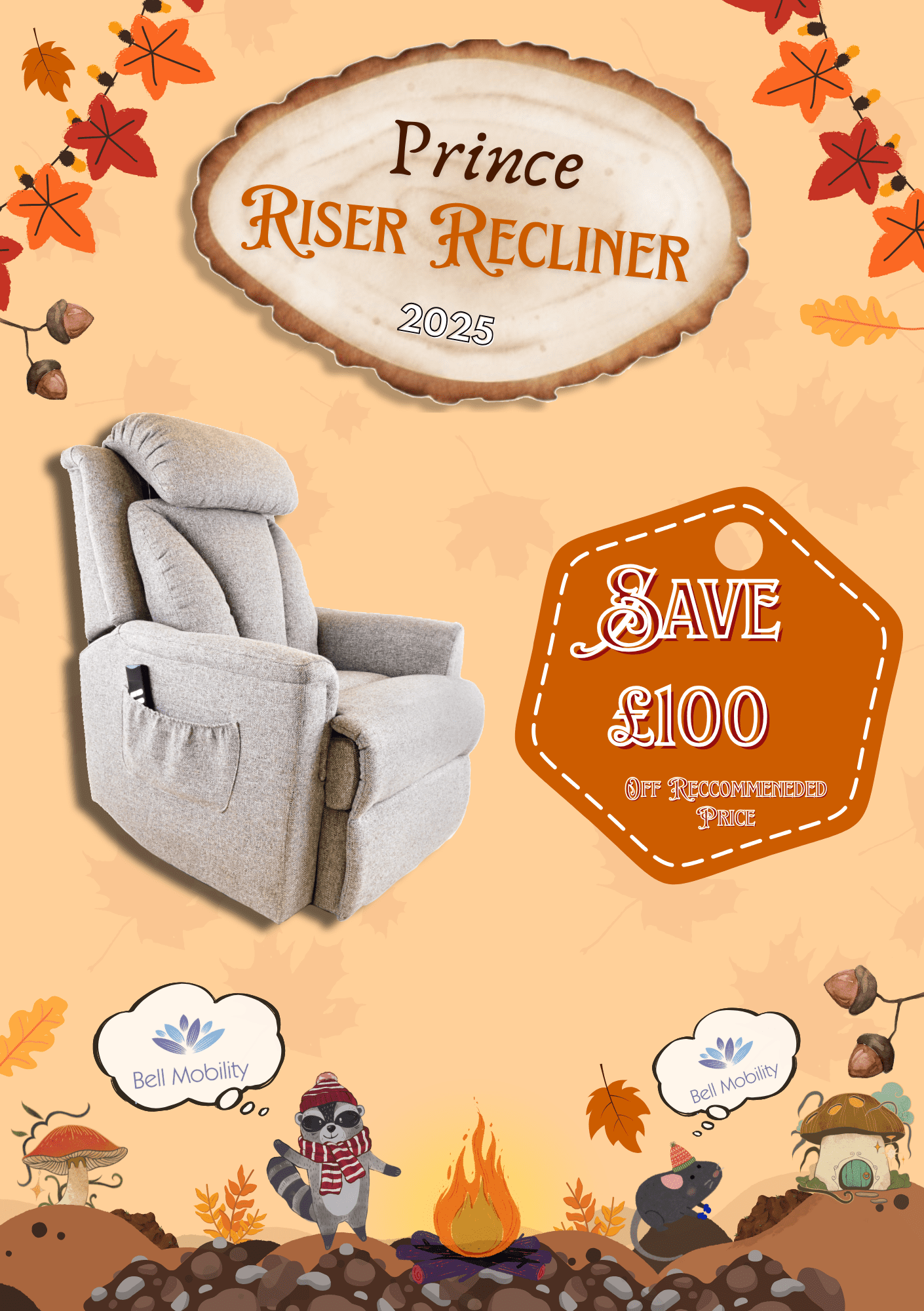 OneRehab Prince Riser Recliner