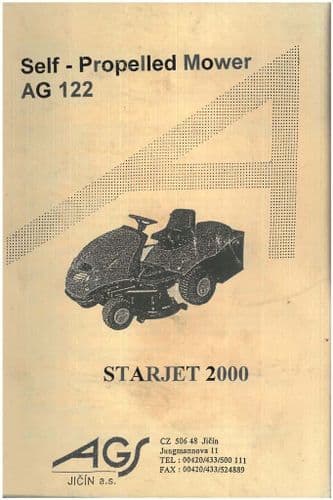 AGS Starjet 2000 Self-Propelled Mower AG122  Operators Manual