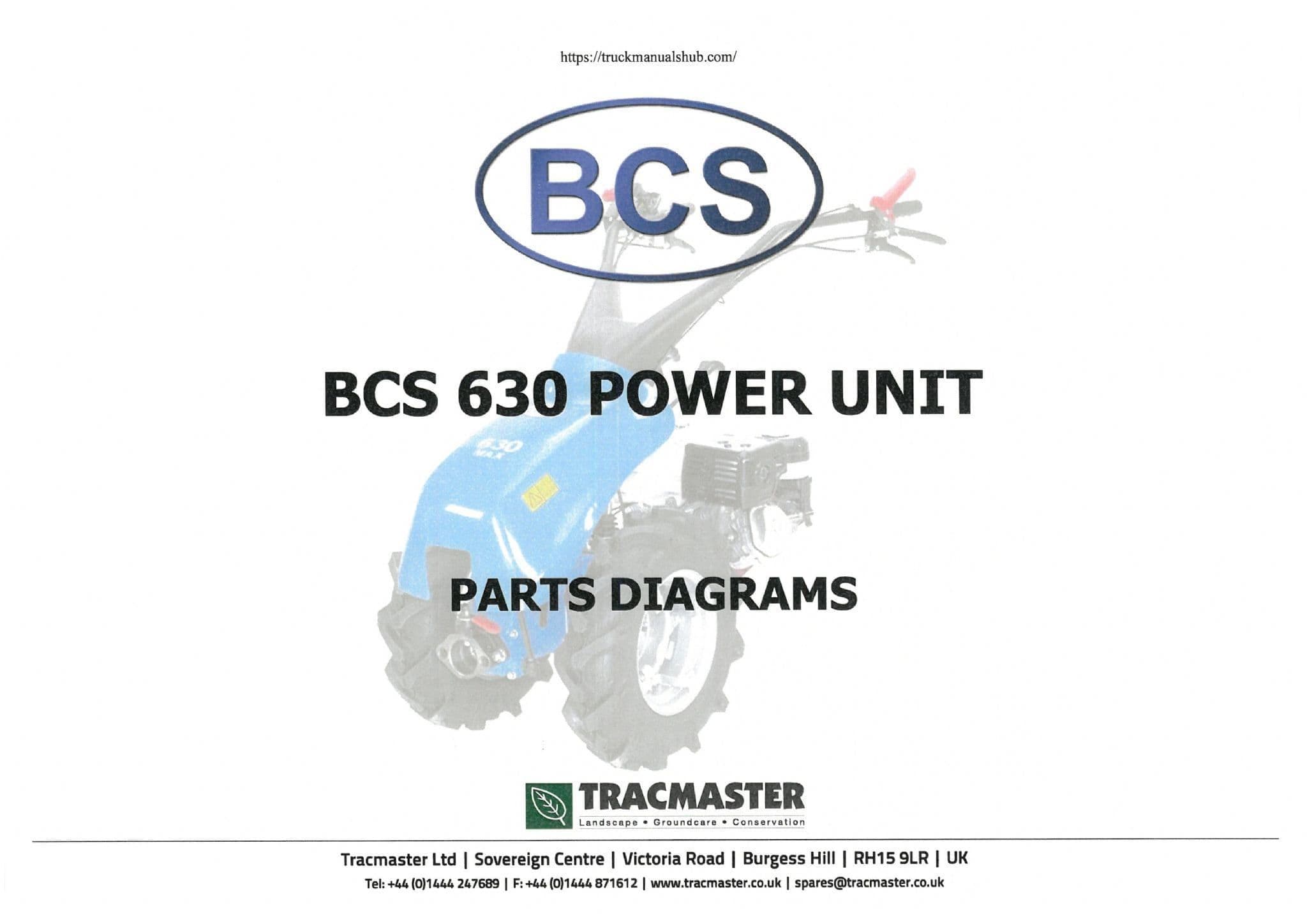BCS Power Unit 630 Parts Manual