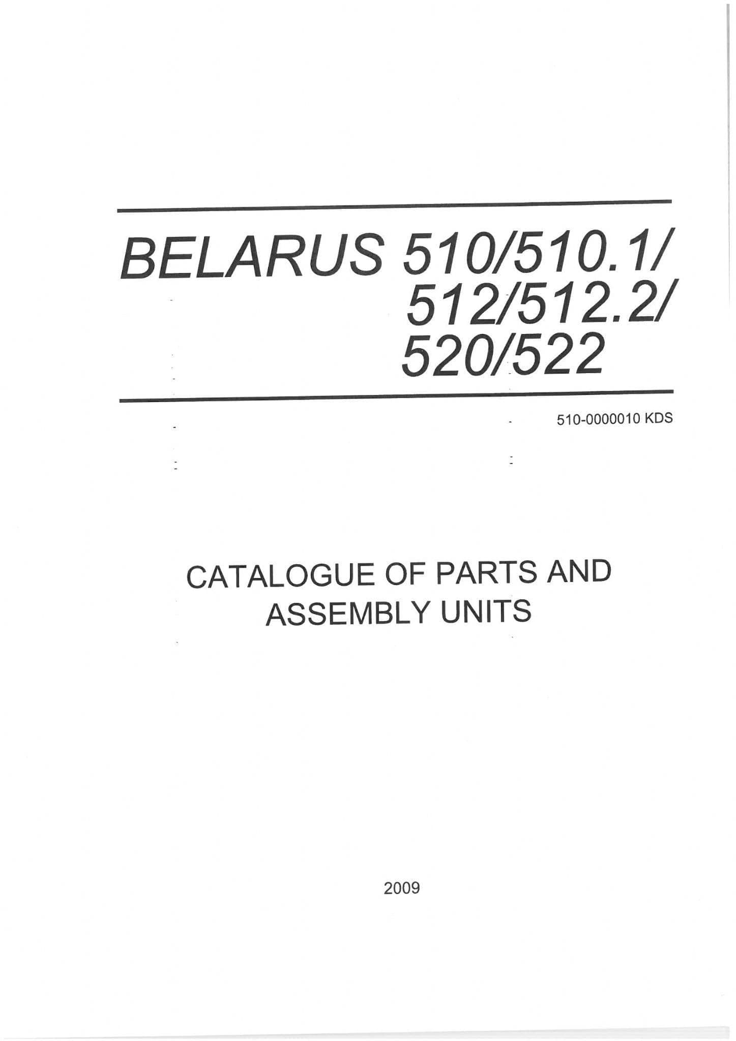 Belarus MTS 50 52 MTS50 MTS52 Ersatzteilkatalog - Minsker