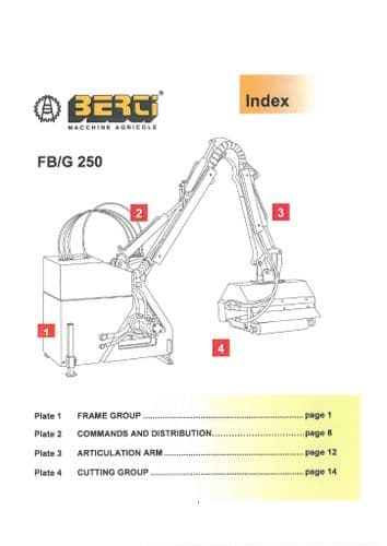 Bertie Hedge Trimmer FBG 250 Parts Manual