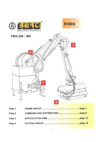 Bertie Hedge Trimmer FBG300  - FBG380 Parts Manual