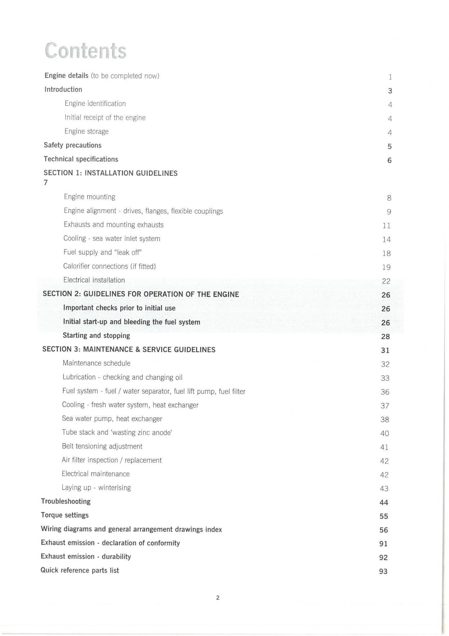 Beta Marine Engines Beta 10 Beta 14 Beta 16 Beta 20 & Beta 25 Operators ...