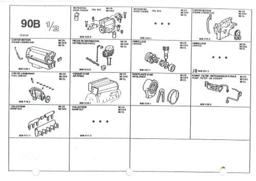 Case Crawler Excavator 90CK 90CKE 90CL - Model B Parts Manual