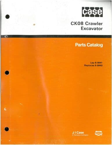 Case Crawler Excavator CK08 Parts Manual