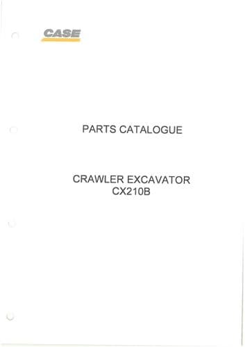 Case Crawler Excavator CX210B Parts Manual - CX 210B 210 B