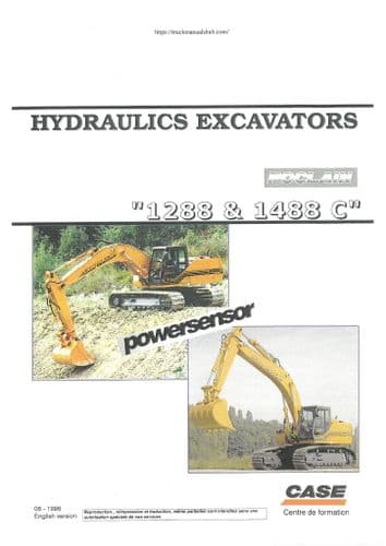 Case Hydraulic Excavator 1288 & 1488C Workshop Service Manual