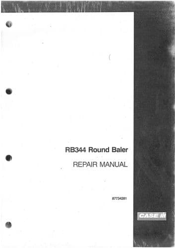 Case IH Baler RB344 Silage Pack Workshop Service Repair Manual