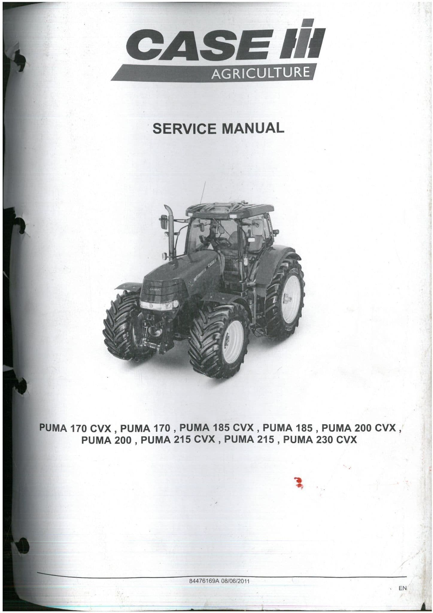 Manual del operador del tractor Case IH PUMA 185 200 220 240 CVX