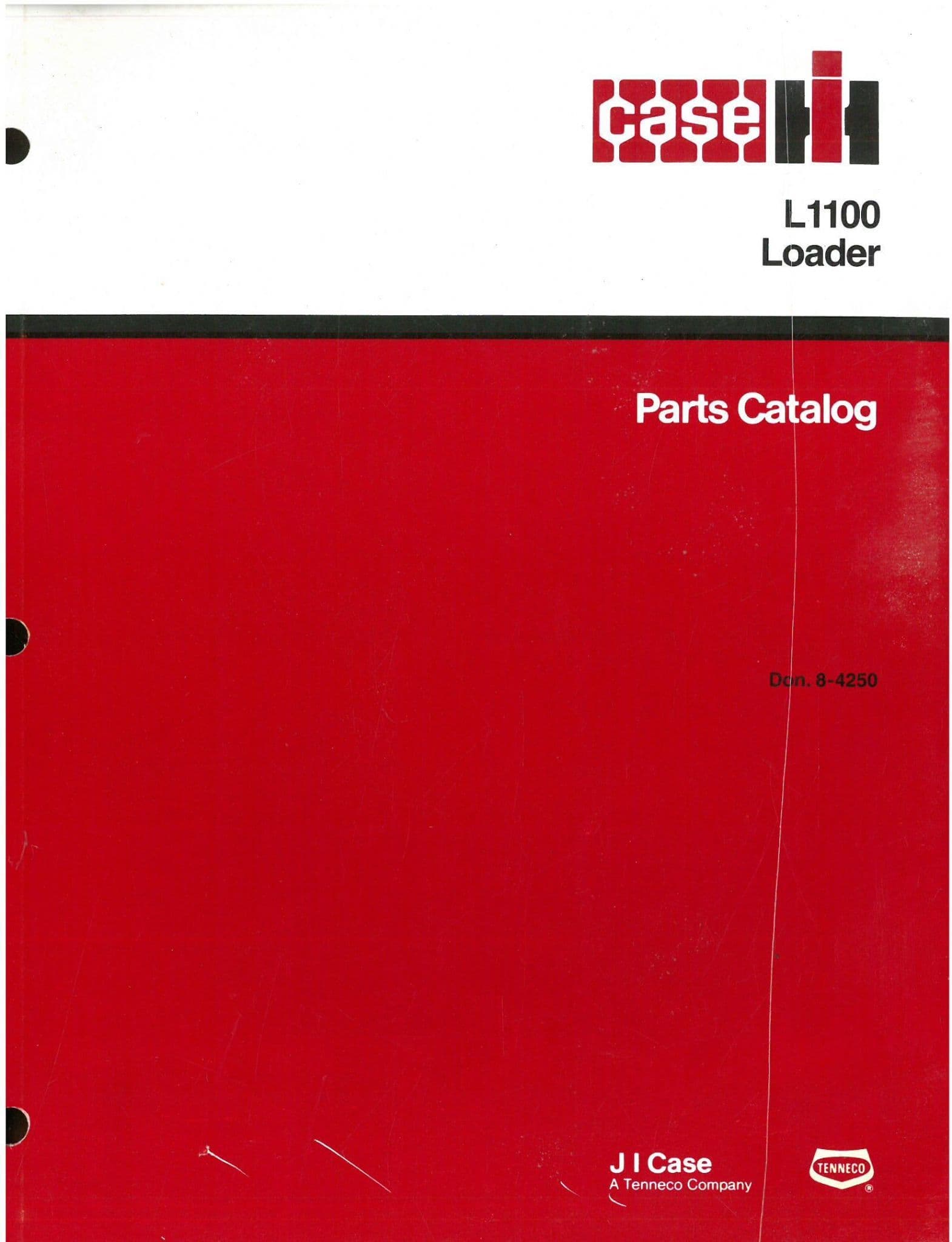 Case IH Loader L1100 Parts Manual