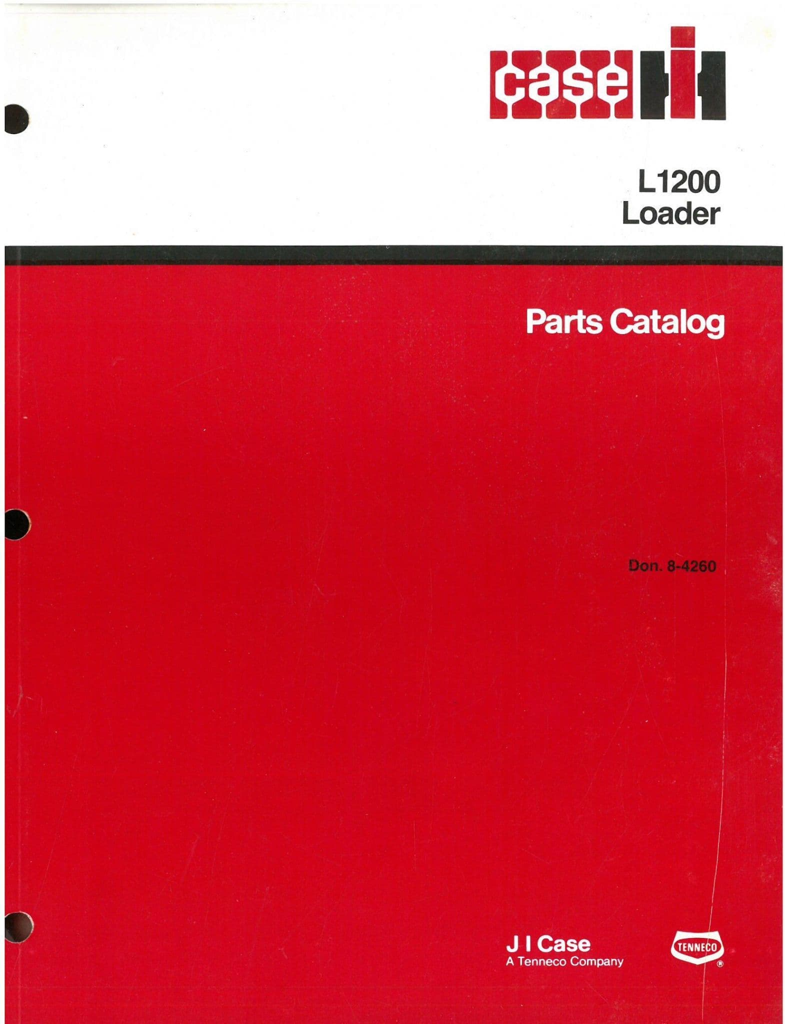 Case IH Loader L1200 Parts Manual