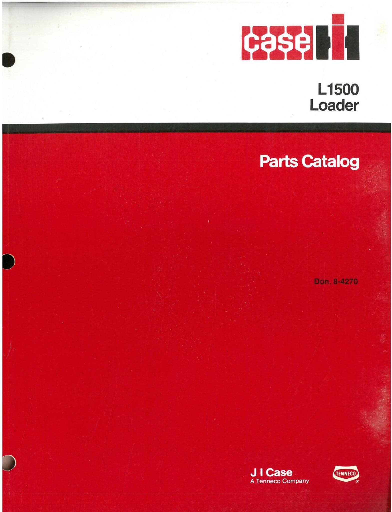 Case IH Loader L1500 Parts Manual