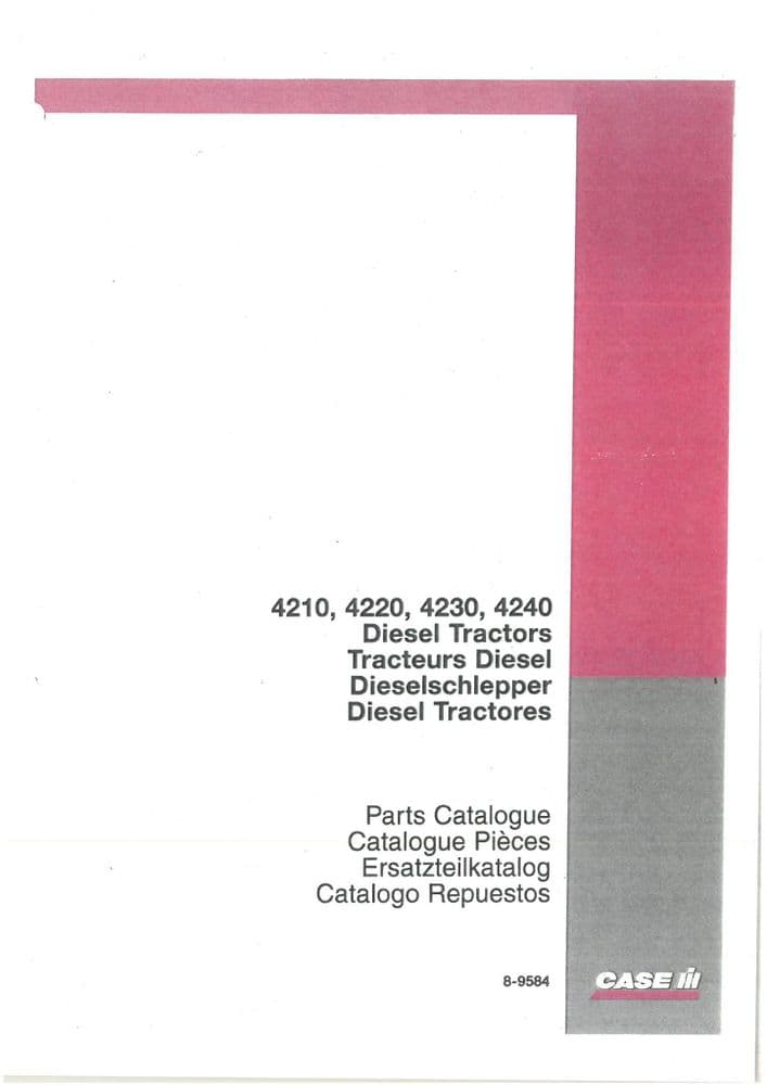 Case IH Tractor 4210 4220 4230 4240 Parts Manual