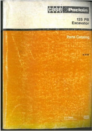 Case Poclain 125 PB Crawler Excavator Parts Manual - 125PB