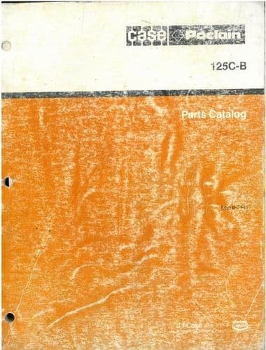 Case Poclain Crawler Excavator 125B Parts Manual