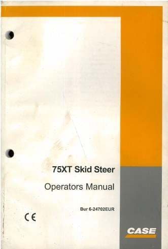 Case Skid Steer 75XT Operators Manual