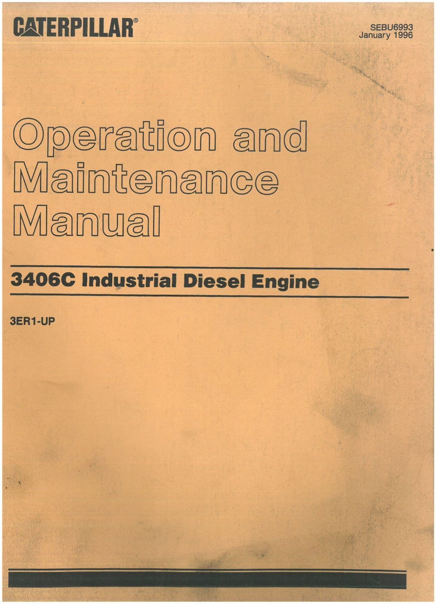 Caterpillar 3406C Industrial Diesel Engine Operators Manual