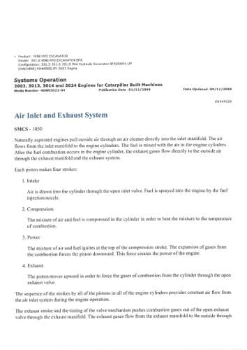 Caterpillar Hydraulic Excavator 301.5 301.6 301.8 Workhop Service Manual