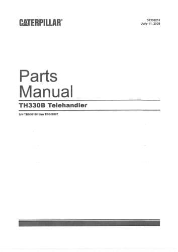 Caterpillar TH62 Telehandler Parts Manual (1)