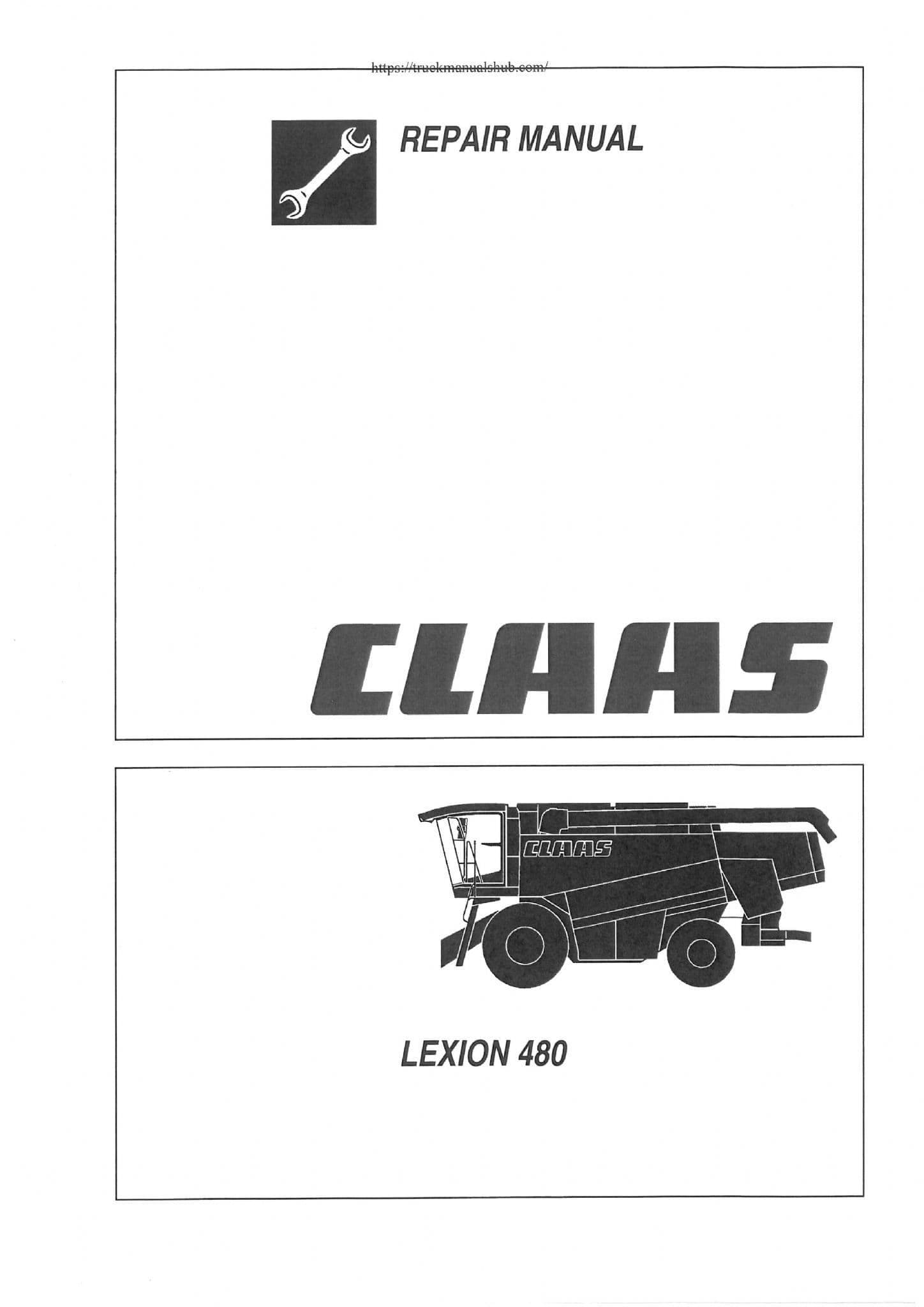 Claas Combine Lexion 480 Service Repair Manual